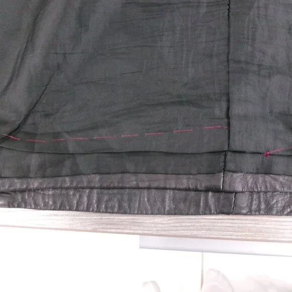 Le Piel Genuine Leather Black Pencil Skirt S / 4High End Supple Leather